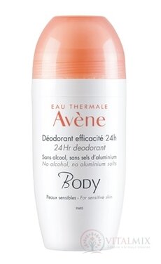 AVENE BODY DEODORANT efficacité 24h roll on deodorant pre citlivú pokožku 1x50 ml