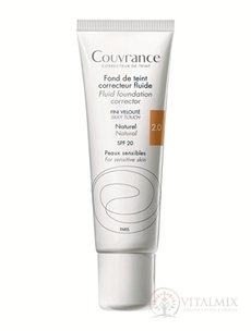 AVENE COUVRANCE FDT CORRECTEUR FLUIDE NATUREL tekutý krycí mejkap SPF20 - prirodzený odtieň (inovácia) 1x30 ml