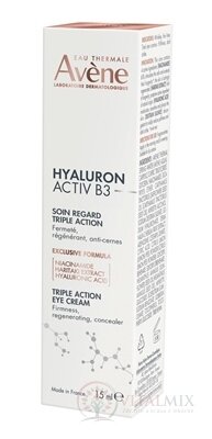 AVENE HYALURON ACTIV B3 Očný krém s trojitým účinkom 1x15 ml