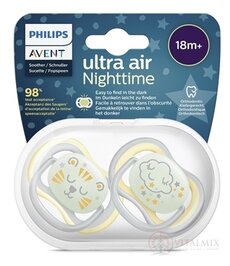 AVENT CUMLÍK Ultra air 18m+ neutral nočný na utišovanie, silikón, mix (v.2022) 1x2 ks