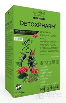 AVROPA DetoxPharm Forte prášok, malinová príchuť 1x210 g