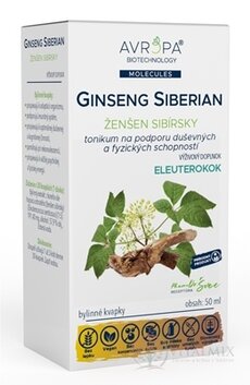AVROPA Ginseng Siberian bylinné kvapky 1x50 ml