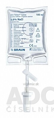B.BRAUN Uro-Tainer NaCl 0,9% preplachovací roztok urolog. katétrov 10x100 ml
