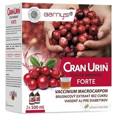 Barny's CRAN-URIN FORTE tekuté brusnice 2x500 ml (1000 ml), 1x1 set