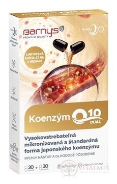 Barny's KOENZÝM Q10 DUAL 60 mg cps (zvýhodnené balenie) 2x30 (60 ks)
