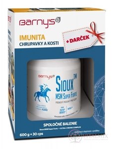 Barny's Sioux MSM Super Forte + Darček ULTRA-C IMUNO COMPLEX cps 30 ks + Sioux prášok 600 g, 1x1 set