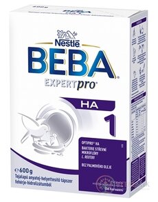 BEBA EXPERT pro HA 1 počiatočná mliečna výživa (od narodenia) 1x600 g