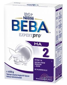 BEBA EXPERT pro HA 2 následná mliečna výživa (od ukonč. 6. mesiaca) 1x600 g