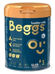Beggs 3 batoľacie mlieko, výživa malých detí (od ukonč. 12. do 24. mesiaca) 1x800 g