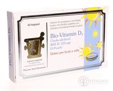 Bio-Vitamín D3 cps (cholecalciferol 800 IU) 1x40 ks