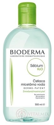 BIODERMA Sébium H2O micelárna pleťová voda na mastnú a zmiešanú pleť (verzia 2015) 1x500 ml