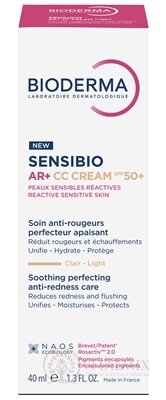 BIODERMA Sensibio AR+ CC krém SPF 50 na reaktívnu a citlivú pleť 1x40 ml