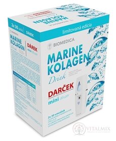 BIOMEDICA MARINE KOLAGEN drink + Darček vrecúška 2x30 ks (60ks) + darček mini difúzer, 1x1 set