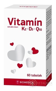 BIOMEDICA Vitamín K2+D3+Q10 cps 1x60 ks