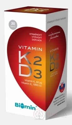 Biomin VITAMIN K2 + D3 PROTECT cps 1x30 ks