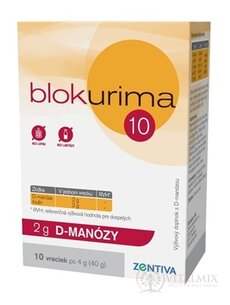 Blokurima 2 g D-MANÓZY vrecúška (40 g) 1x10 ks