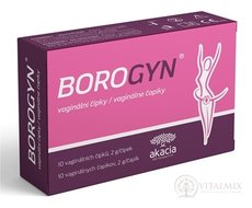 BOROGYN vaginálne čapíky 10x2 g