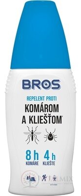 BROS repelent proti komárom a kliešťom 1x100 ml