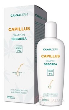 Cannaderm CAPILLUS šampón Seborea 1x150 ml