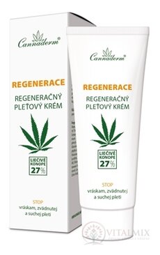 Cannaderm REGENERACE regeneračný krém na suchú pokožku 1x75 g