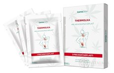 Cannaderm THERMOLKA hrejivá konopná náplasť 1x3 ks