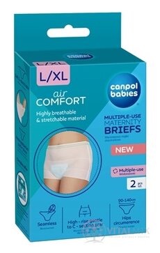 Canpol babies Elastické nohavičky L/XL materské - po pôrode, prateľné 1x2 ks
