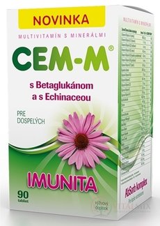 CEM-M pre dospelých IMUNITA tbl (s Betaglukánom a s Echinaceou) 1x90 ks