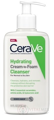 CeraVe ČISTIACI PENIVÝ KRÉM na normálnu až suchú pokožku 1x236 ml