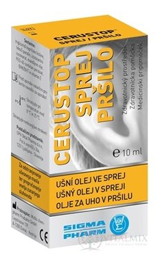 Cerustop ušný olej v spreji 1x10 ml