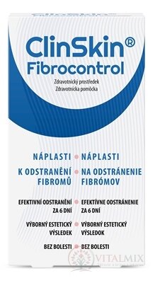 ClinSkin Fibrocontrol náplasti na odstránenie fibrómov 1x3 ks