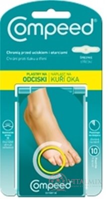 Compeed NÁPLASŤ na kurie oká STREDNÁ hydrokoloidná 1x10 ks