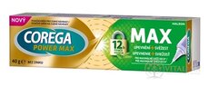 COREGA POWER MAX UPEVNENIE + SVIEŽOSŤ fixačný krém na zubné náhrady, príchuť mäta 1x40 g