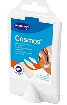 COSMOS Na pľuzgiere Mix hydrokoloidná náplasť, 3 veľkosti 1x8 ks