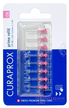 CURAPROX CPS 08 prime refill ružová medzizubné kefky bez držiaka 1x8 ks