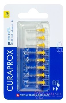 CURAPROX CPS 09 prime refill žltá medzizubné kefky bez držiaka 1x8 ks