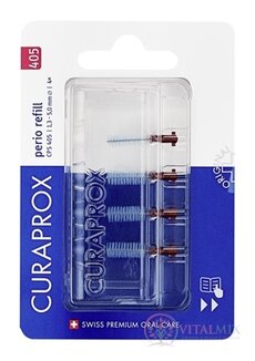 CURAPROX CPS 405 perio refill bordová medzizubné kefky bez držiaka 1x4 ks