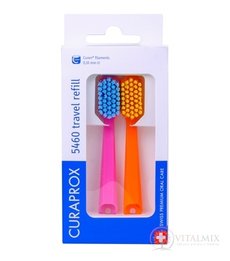 CURAPROX CS 5460 Travel refill náhradné hlavičky na kefku (dvojbalenie) 1x2 ks