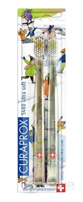 CURAPROX CS 5460 ultrasoft Zasnežená edícia zubná kefka (dvojbalenie), 1x2 ks