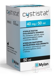 CYSTISTAT 40mg/50ml sterilný roztok hyaluronátu sodného inj 1x50 ml