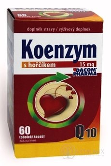 DACOM Koenzým Q10 15 mg s horčíkom cps 1x60 ks