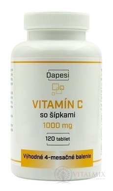 Dapesi VITAMÍN C so šípkami 1000 mg tbl 1x120 ks