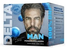 DELTA MAN power COLLAGEN prášok na prípravu nápoja, rozpustný kolagén, príchuť jahoda - citrón 1x240 g