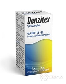 DENZITEX - Fidelispharm cps (calcium+D3+K2) (inov. 2023) 1x60 ks