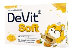 DeVit Soft žuvacie tobolky s pomarančovou príchuťou 1x60 ks