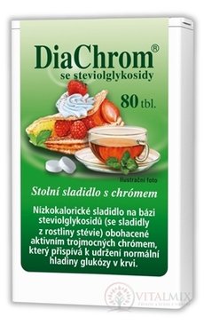 DiaChrom s glykozidmi steviolu tbl 1x80 ks