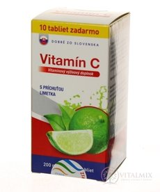 Dobré z SK Vitamín C 200 mg príchuť LIMETKA tbl 60+10 zadarmo (70 ks)