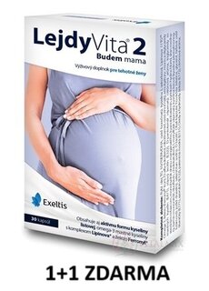 LejdyVita 2 Budem mama 2x30cps AKCIA 1+1 ZDARMA