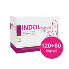 INDOL WOMAN 250 AKCIA cps (pre ženy) 120+60 zadarmo (180 ks), 1x1 set
