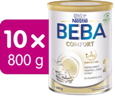 BEBA COMFORT 2, 5HMO, následné dojčenské mlieko, 800 g, 10ks