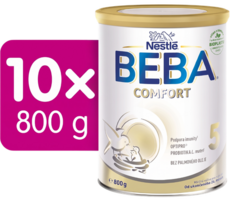 BEBA COMFORT 5, mliečna výživa pre malé deti, 10 × 800 g